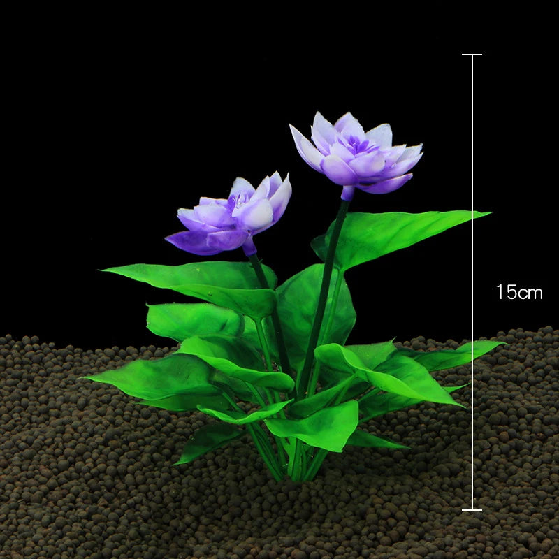 Plantes artificielles décoratives pour aquarium, herbe aquatique en plastique pour décorations d'aquarium, accessoires pour aquarium, plantas acuario