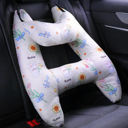 Cute Animal Pattern Kid Neck Head Support, U-Shape Children Travel Pillow Cushion for Car Seat, Safety Neck Pillow for Kids