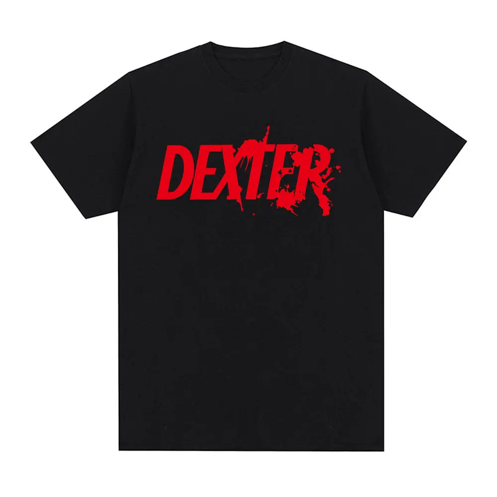 TV Play Dexter Morgan Logo imprimé T-shirts hommes femmes vêtements décontracté surdimensionné à manches courtes T-shirt en coton de haute qualité