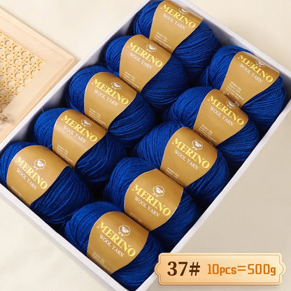 500 g de fil de laine d'alpaga mi-fin 212 de haute qualité, adapté au tricot de pulls, d'écharpes et de chapeaux, 10 écheveaux/paquet