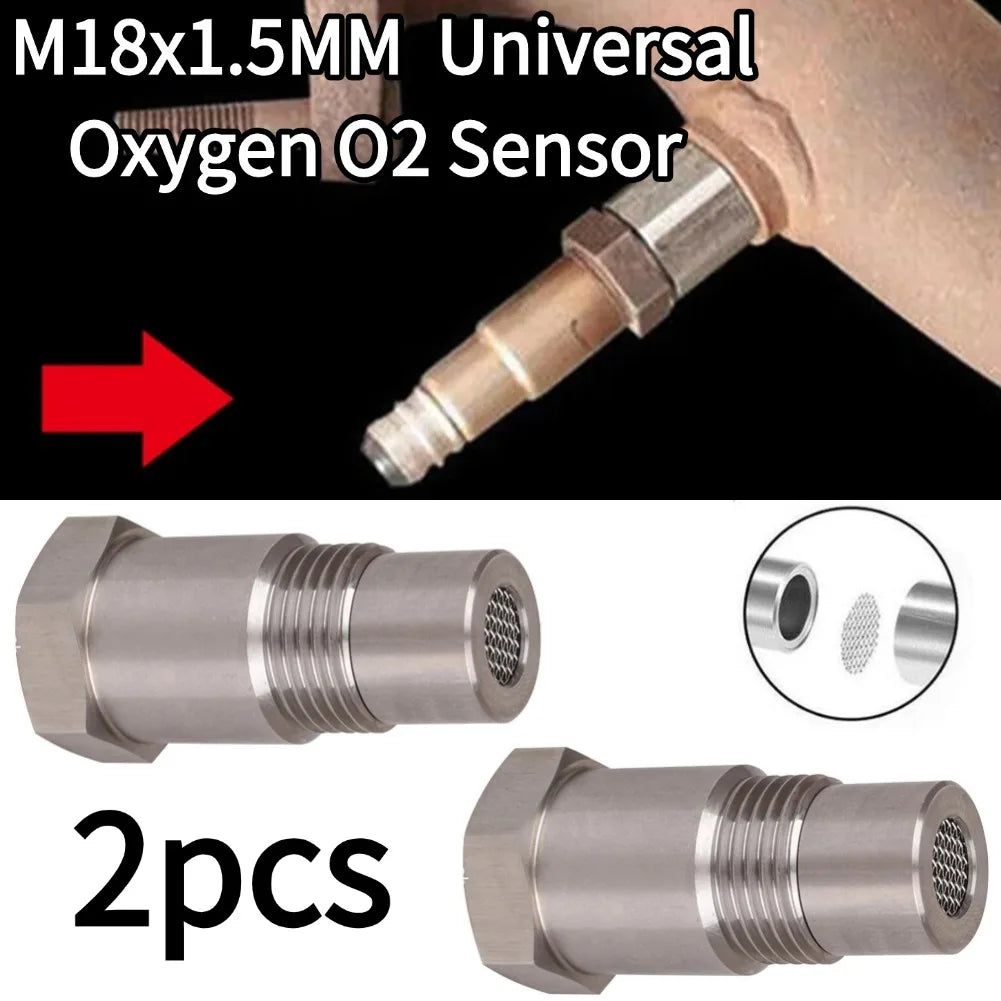 2 pièces M18x1.5MM voiture universelle oxygène O2 capteur entretoise adaptateur voiture accessoire moteur lumière adaptateur bonde convertisseur catalytique Fix
