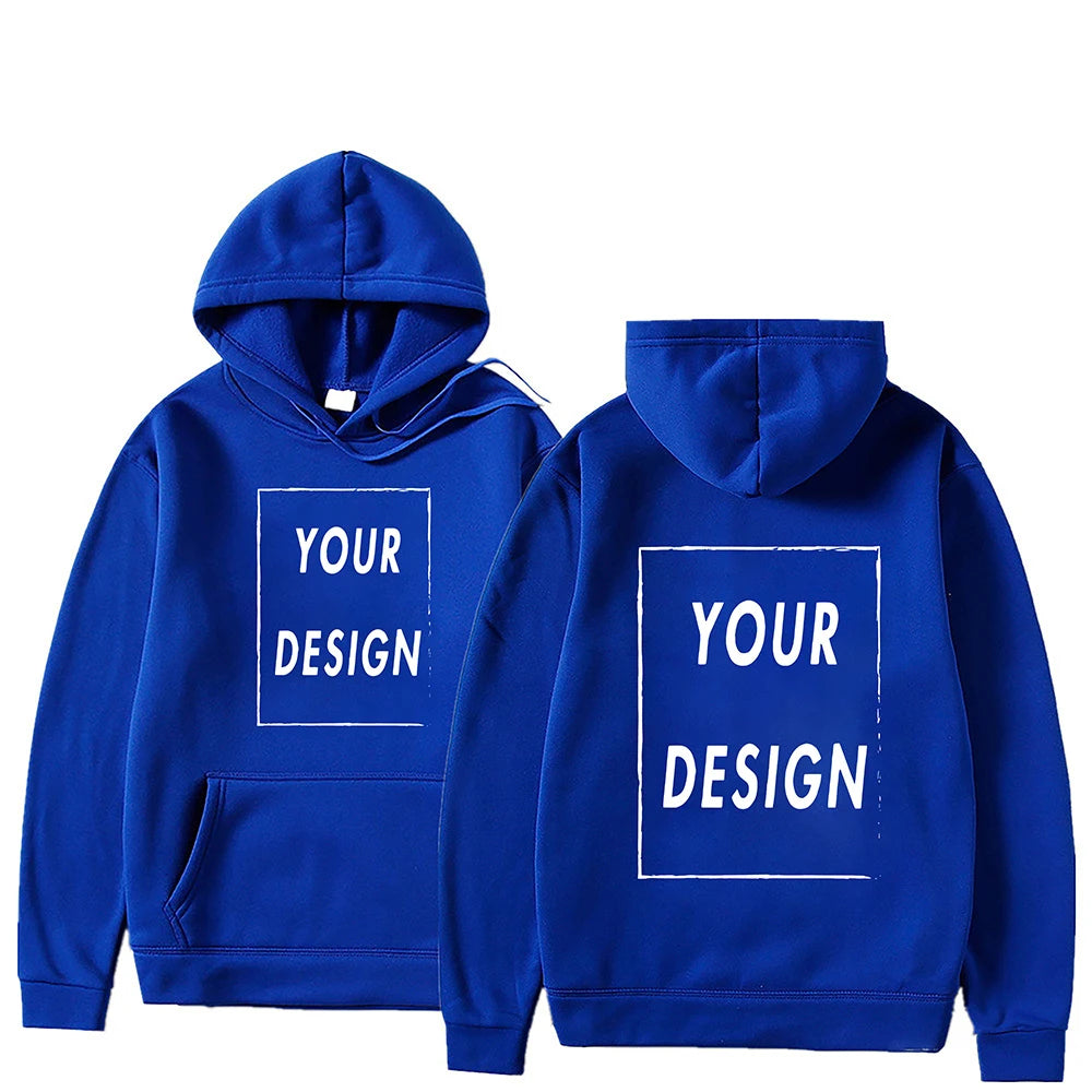 Votre propre Design marque Logo/image personnalisée partout hommes femmes sweat à capuche bricolage sweat à capuche décontracté à la mode nouveau