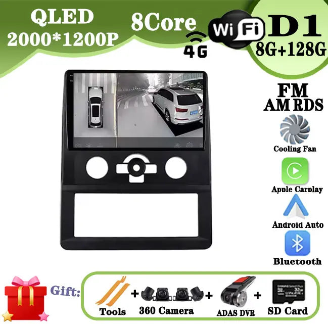 DSP راديو سيارة Carplay لـ Foton Royal Salon K1 G7 G9 GPS ملاحة Android Auto ستريو مشغل وسائط متعددة 4G Wifi BT