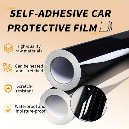 Film de carrosserie de voiture en Fiber de carbone, autocollant en vinyle noir, Film de protection mat et brillant pour moto 6D 5D 4D 3D, feuille de couverture de véhicule