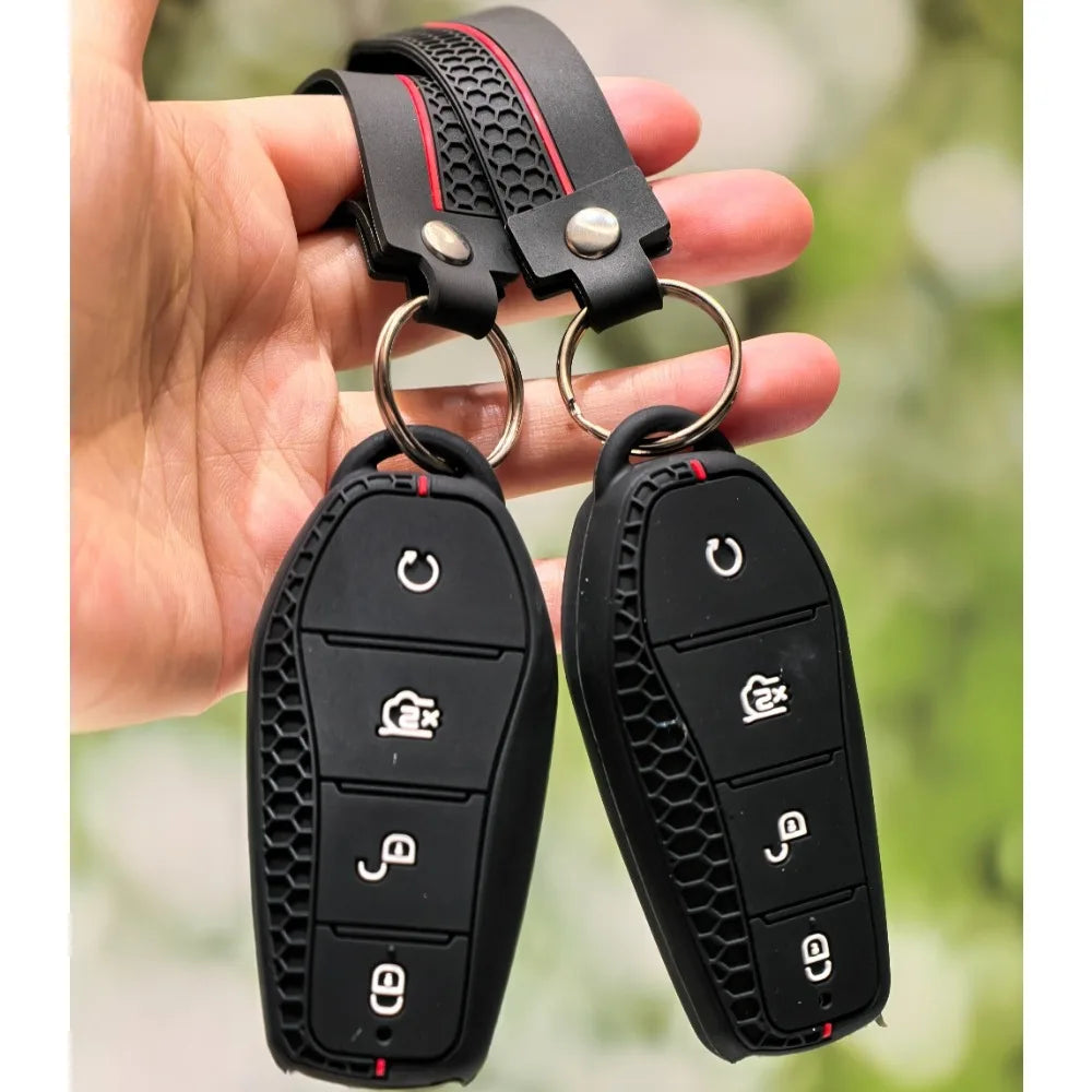 Étui pour clé de voiture en Silicone, support de chaîne, pour BYD Atto 3 Han EV Dolphin Song PRO Max Tang DM Yuan Dolphin E2 Qin PLUS