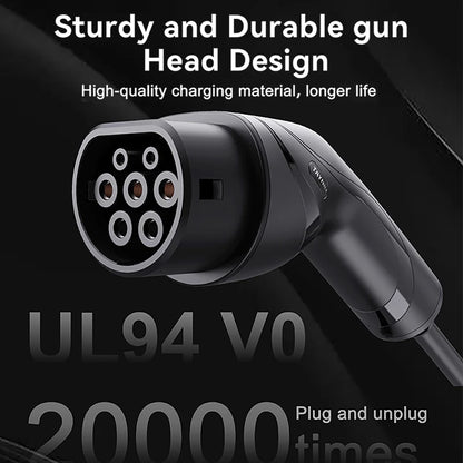 TAYNIU chargeur de véhicule électrique 16A 3.5KW 3.5M câble de charge portable de type 2 EU plug chargeur EV pour MG, ID 4, BYD et tous les EVs