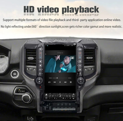 13.6 pouces Android écran Radio GPS Carplay voiture multimédia lecteur vidéo stéréo Navi unité principale pour Dodge Ram 2019 2020 2021 2022