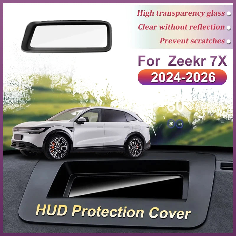 Pour Zeekr 7X accessoires CX1E 2024 2025 2026 voiture HUD affichage couvercle de protection Auto spécialisé écran d'affichage bouclier anti-poussière