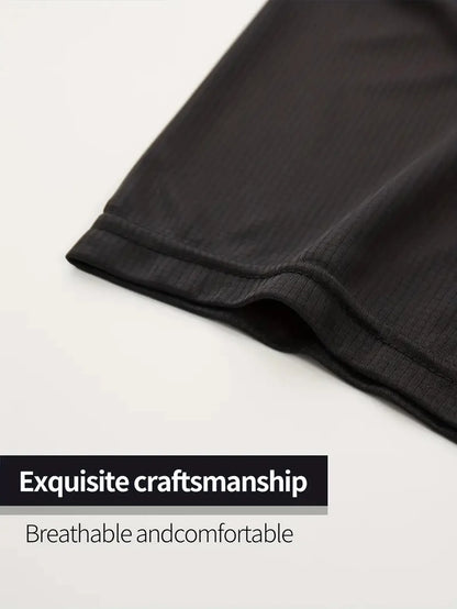 T-Shirt à Col Rond pour Homme, Noir Ultra observateur, vaccage Rapide, Respirant, Absorbant la Sueur, Adapté au Fitness Gym et Ru, 5 Pièces