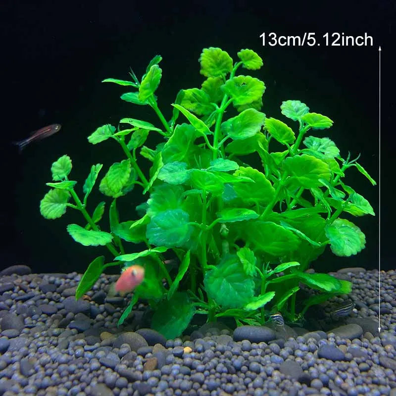 Plantes artificielles décoratives pour aquarium, herbe aquatique en plastique pour décorations d'aquarium, accessoires pour aquarium, plantas acuario