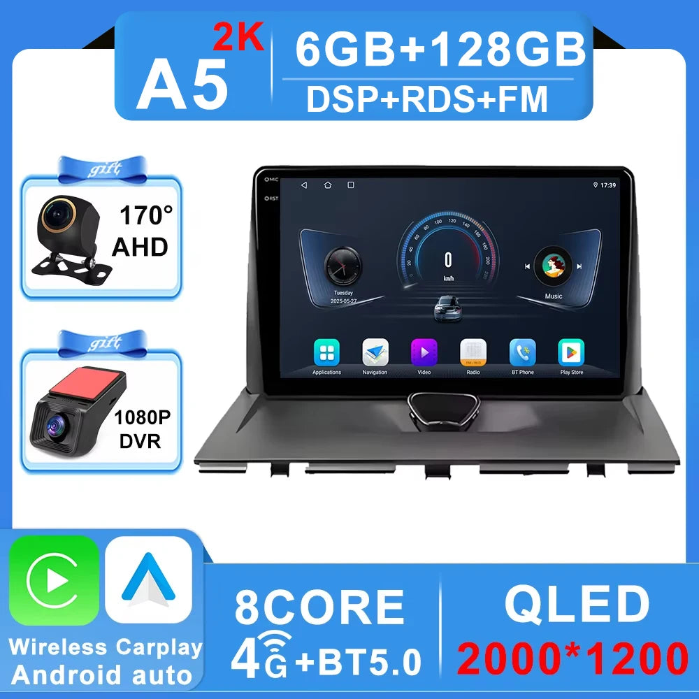 Autoradio Carplay pour Peugeot Expert 2 G9 pour citroën Jumpy pour Fiat Scudo pour Toyota Proace 2007-2017 Navigation GPS No 2din 4G