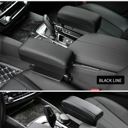 Adjustable Height Center Console Storage Organizer Lifting Mechanism Clamp Design Seat Side Storage Box Multi-functional Storage