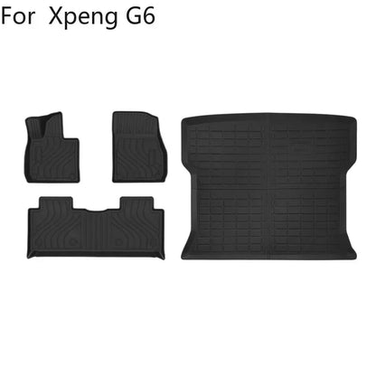 Tapis de Sol Antidérapants Imperméables pour Xpeng G6 2023 2024, Doublure de Chargement Avant et Arrière, Polymères de Coffre, Accessoires