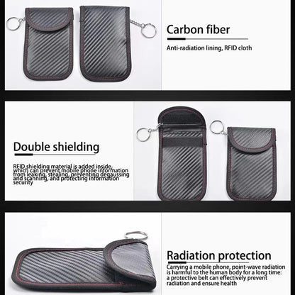 Boîte de protection du Signal de clé de voiture, Cage Faraday, paquet de télécommande, paquet de blindage Rfid sans clé, accessoires de voiture, 1