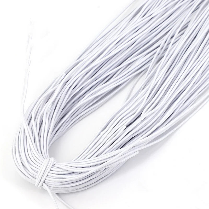 Bande élastique 1.0/ 1.2/ 1.5/ 2.0/ 2.5mm, fil élastique, perles faites à la main pour la fabrication de bijoux, accessoires de couture, bricolage