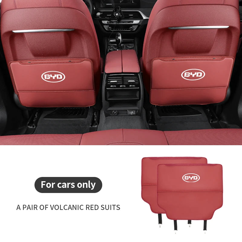 Pour BYD Atto 3 Tang F3 E6 Yuan Plus Song Max F0 Qin G3 I3 Han siège de voiture stockage arrière dossier Anti-usure coussin Anti-coup de pied