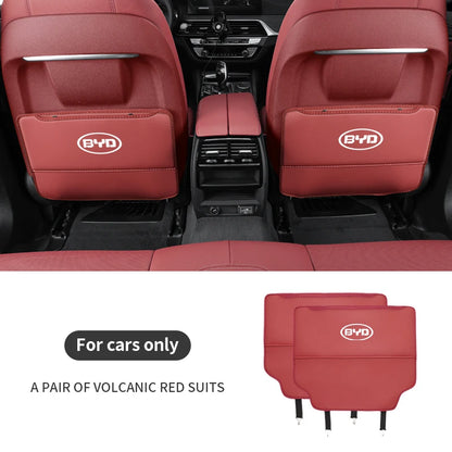 Pour BYD Atto 3 Tang F3 E6 Yuan Plus Song Max F0 Qin G3 I3 Han siège de voiture stockage arrière dossier Anti-usure coussin Anti-coup de pied