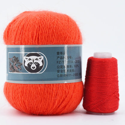 Fil de fourrure de vison pour fils pour tricoter et Crochet, fil de t-shirt en dentelle à 2 plis pour tricoter à la main, couture, 1 écheveau 340 M 50 + 20g