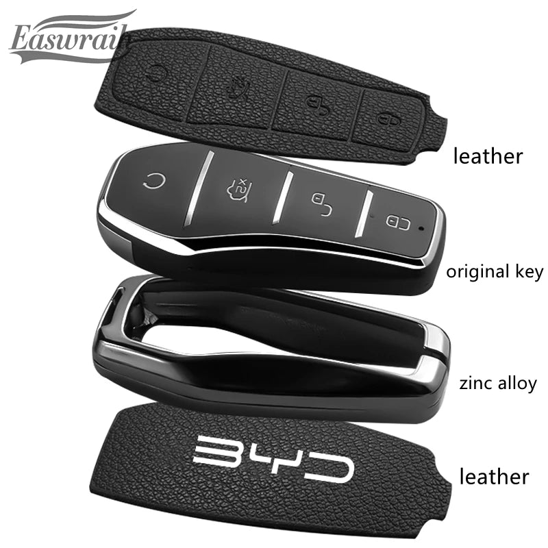Porte-clés de voiture, accessoires de voiture, chaîne de couverture pour BYD Atto 3 Han EV Dolphin Durable deuxième chanson Pro Tang Dm QIn PLUS MAX Yuan