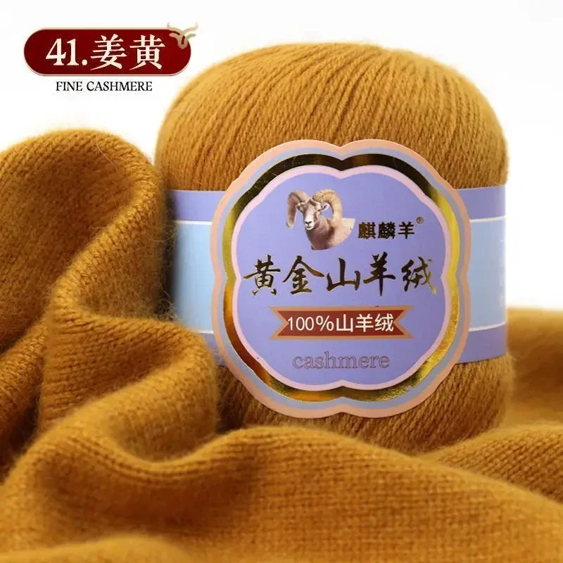 Fil de laine 100 cachemire pour optique moyenne ogo, écharpe, chaussettes, glafraîchement, chaud, 3 plis, crochet, doux pour la peau, 100% g/ensemble