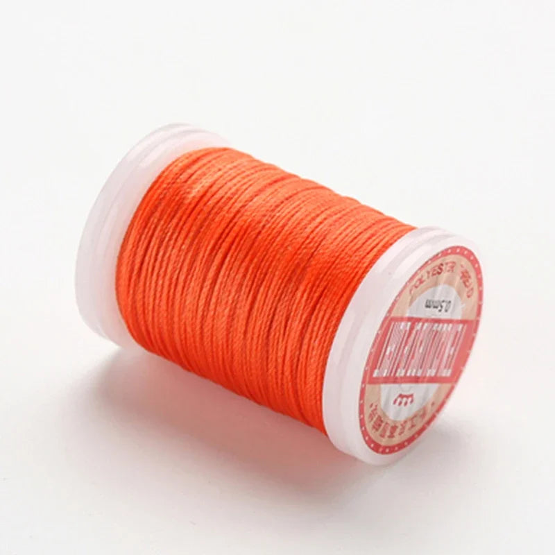 hilo elástico costura fil ciré accessoires cuir artisanat fil à coudre fil ciré rond cordon en Polyester cordon enduit de cire cordes