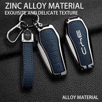 Nouveau Style en alliage peau de mouton voiture clé housse pour BYD chanson Pro Plus Max Dmi EV joint dauphin télécommande clé Auto accessoires