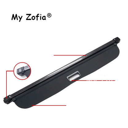 Housses de coffre de voiture pour Zeekr 7x2025 2026, rideau de bagages, abri, cloison de confidentialité, porte-paquets rétractable, accessoires
