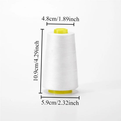 Fil à coudre pagode 3000, adapté à la Machine à coudre polyvalente, matériau en Polyester, 40/2 noir ou blanc, 4 pièces
