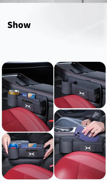 Boîte de rangement de fentes de siège de voiture, tasse d'eau, support de téléphone, sac de rangement, accessoires de rangement intérieur pour Xpeng G6 G9 G3 G3i P7 P5 P7i X9
