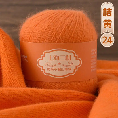 Fil de cachemire mongol chaud 100 g/ensemble, 3 plis, pour pull, gants, Crochet, écharpe à tricoter, fil de laine, doux pour la peau, uni, 100%