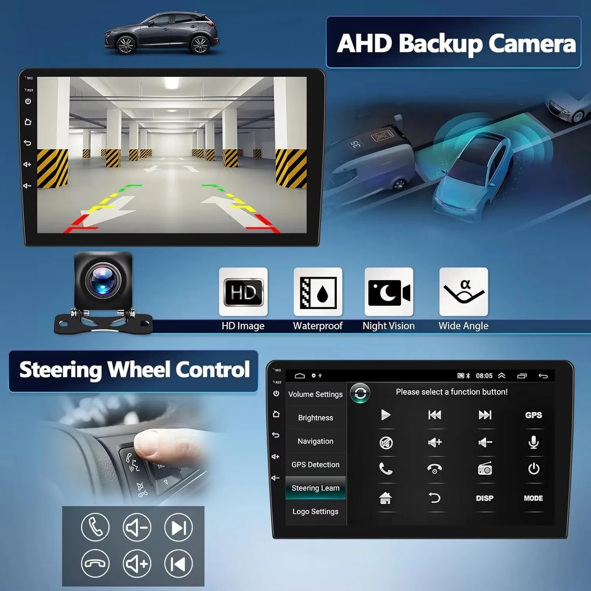 Android 15 sans fil CarPlay Auto autoradio pour Audi Q3 2012-2018 DSP lecteur vidéo multimédia GPS stéréo Autoradio unité principale WIFI