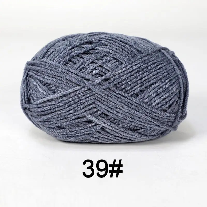 Nouveau 5 pièces couleurs mélangées fil lait coton fil combinaison Crochet tricot fil ensemble pour à la main bricolage artisanat pull écharpe tricot