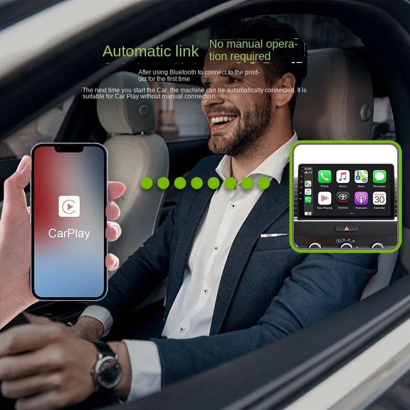 Adaptateur CarPlay sans fil 2 en 1, Dongle sans fil Android Auto, Plug & Play, voiture pour Bluetooth Smart Mini AI Box KowanKit 2026