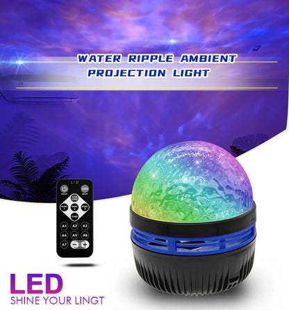 Projecteur LED Galaxie Étoilée Lumière RGB Télécommande Intelligente Lampe Aurore Étoile KTV USB pour Décoration Maison Chambre Camping Mariage
