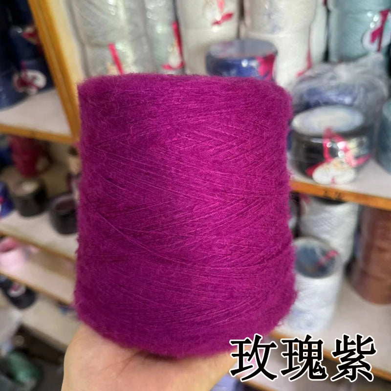 1 régiment de 500 grammes de laine Mohair ultra douce près du corps sans collant, foulards tricotés à la main, fil de pull