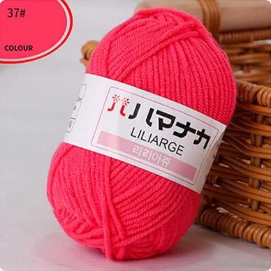 Fil de laine à tricoter en coton doux et doux pour bébé, fil de velours en fibres épaisses, fil de laine à tricoter à la main pour pull de bricolage