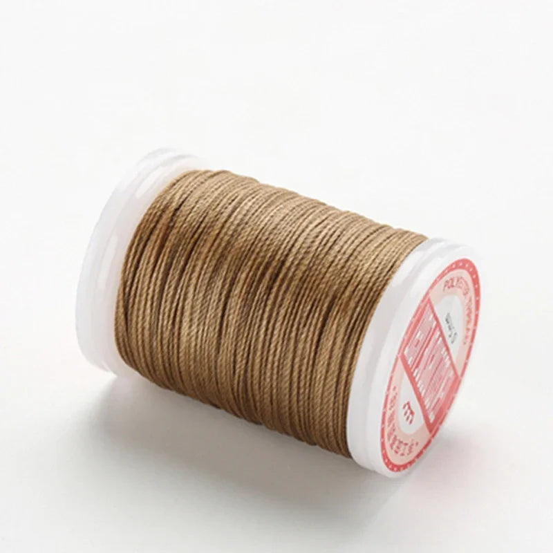 hilo elástico costura fil ciré accessoires cuir artisanat fil à coudre fil ciré rond cordon en Polyester cordon enduit de cire cordes