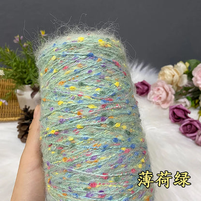 250G/groupe bonbons haricots Mohair doux moyen épais laine tricot écharpe pull automne et hiver à la main laine fil Crochet fil