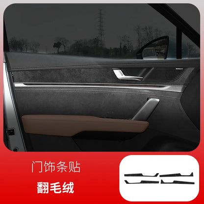 Film de protection pour BYD Tang Dmi EV 2021 – 2023, tampon Anti-coup de pied pour porte en daim, décoration du tableau de bord de commande centrale, anti-rayures