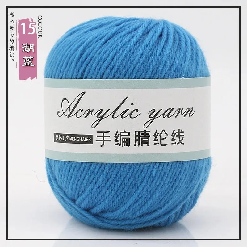 Fil tricoté en acrylique mélangé à 4 brins, avec crochet pour pull, chaussures, pantoufles, écharpe, démarreur tissé à la main pour débutants