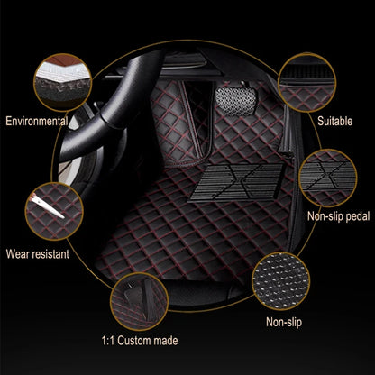 Tapis de sol de voiture personnalisés adaptés à la BMW X5 5 sièges véhicule électrique 2017-2019 tapis de pied en cuir automatique tapis