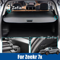 Housses de coffre de voiture pour Zeekr 7x2025 2026, rideau de bagages, abri, cloison de confidentialité, porte-paquets rétractable, accessoires