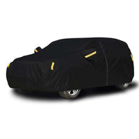 Housse de Protection universelle pour voiture SUV, Protection extérieure, étanche, anti-poussière, UV, adaptée à la berline, coque de voiture noire