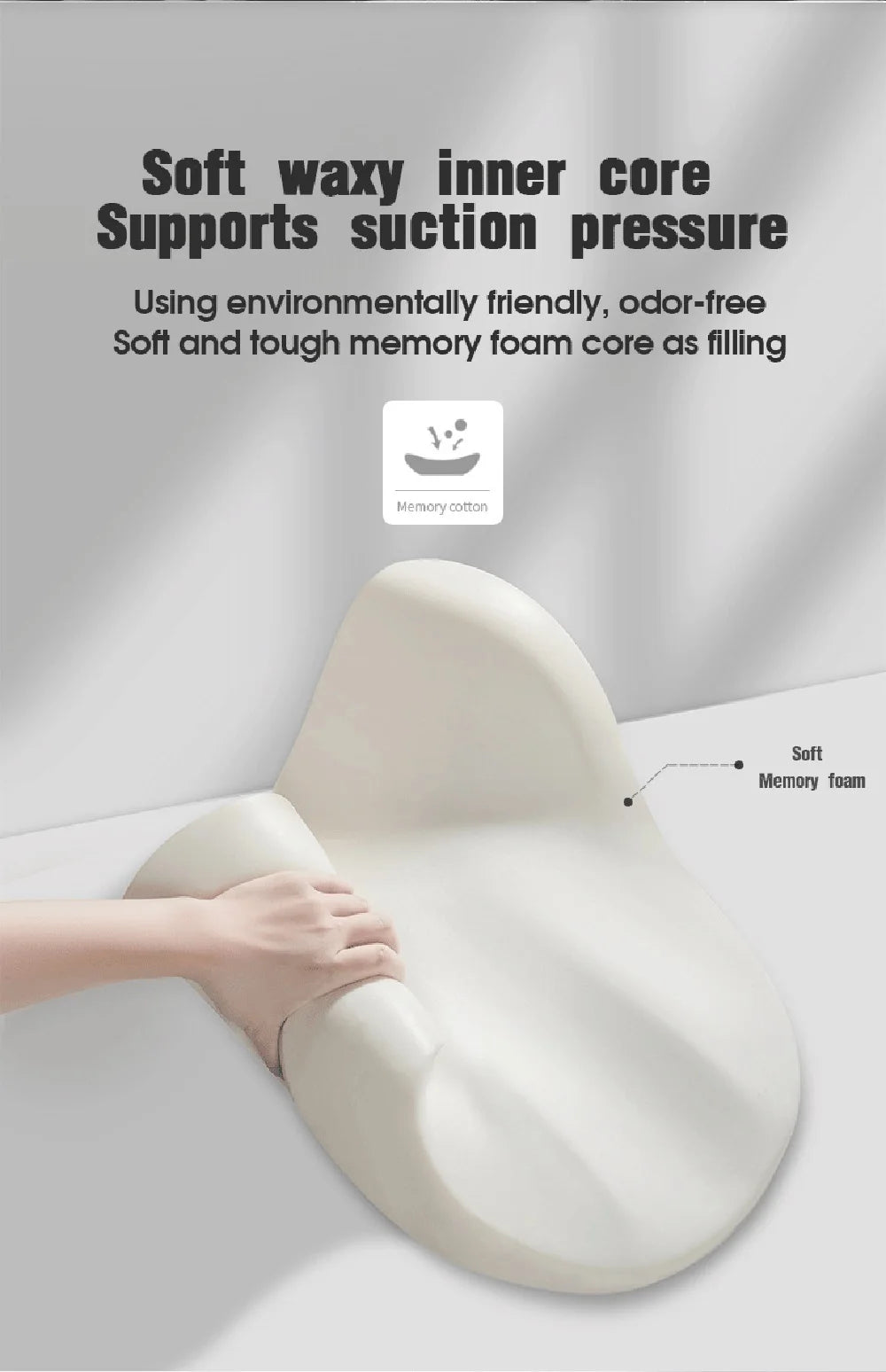 مسند رأس للسيارة، وسادة مقعد السيارة من الميموري فوم، دعم رأس جيد التهوية، حماية مسند الرقبة، إكسسوارات داخلية للسيارات
