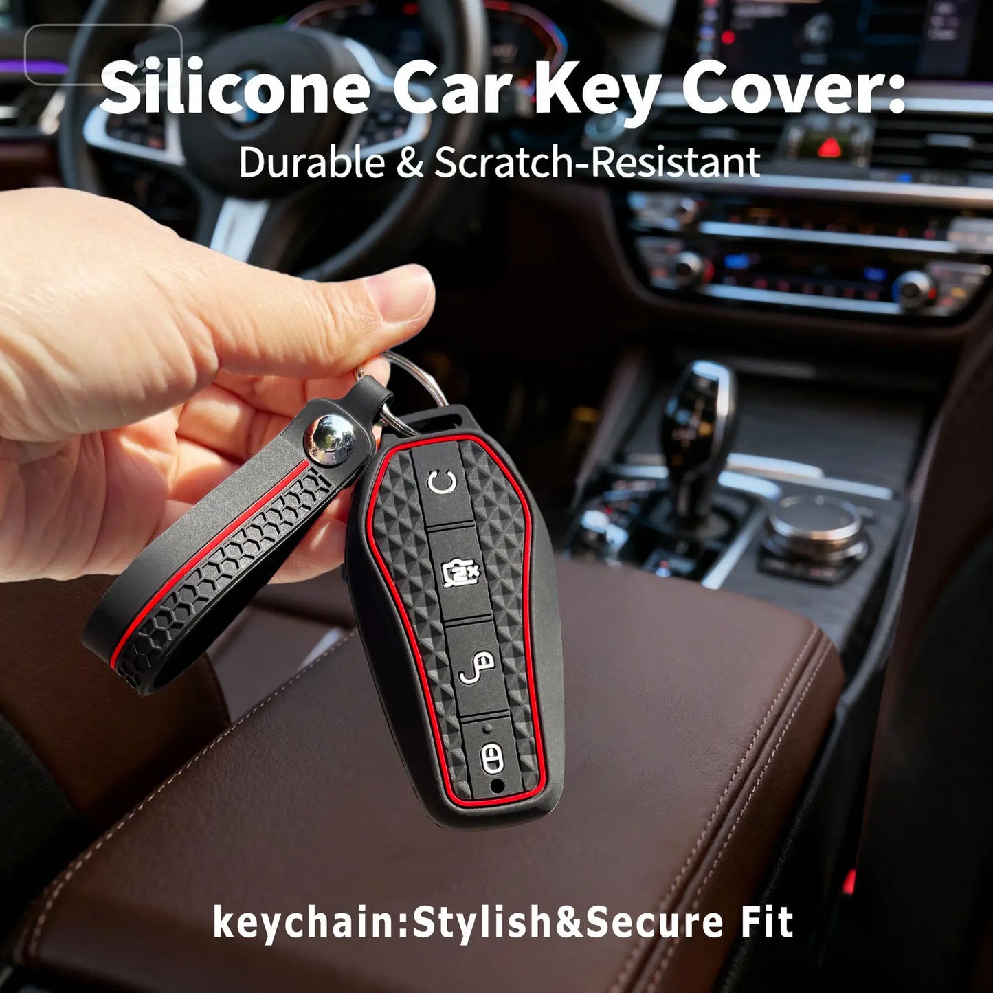 Pour BYD Sealion 7 Seal Song Plus Dolphin King Atto 3 Qin Plus Tang Destroyer E7 – Housse de clé de voiture, coque de protection, porte-clés, étui pour télécommande