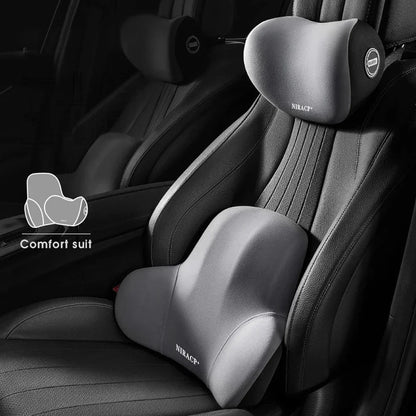Coussin lombaire pour voiture et bureau, appui-tête en mousse à mémoire de forme, Protection contre la douleur, coussin lombaire pour le dos, fournitures de voyage multifonctions pour voitures