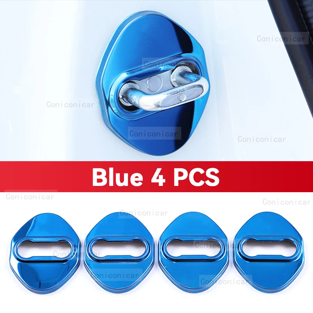 Couvercle de boucle de serrure de porte de voiture, couvercle antirouille, décoration, accessoires de Protection en acier inoxydable pour ZEEKR 7X EV 2025 2026