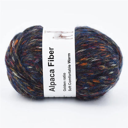 Fil épais tricoté en alpaga, 50g, aiguille colorée chaude, Crochet, écharpe tricotée à la main, fil de laine en coton Alize