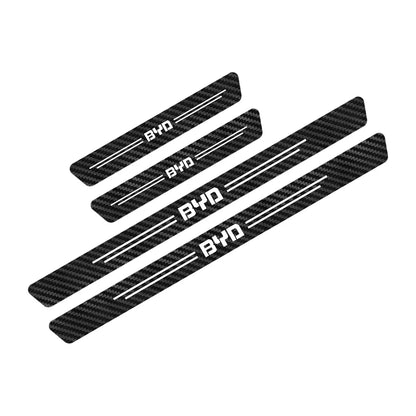 Autocollant de protection de seuil de voiture, 4 pièces, accessoires de voiture pour BYD F3 E6 Yuan Plus Atto F0 G3 I3 Ea1 Song Max Tang Dmi