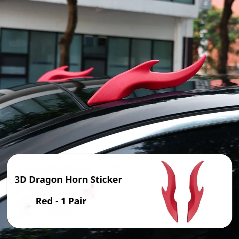 Autocollant de voiture stéréo 3D corne de Dragon, décoration de toit de voiture, autocollant corne de Dragon pour LYNK & CO 900 LYNKCO 09 01 18 03 05 06 07 PHEV MHEV
